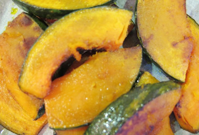 焼き南瓜のガーリック風味