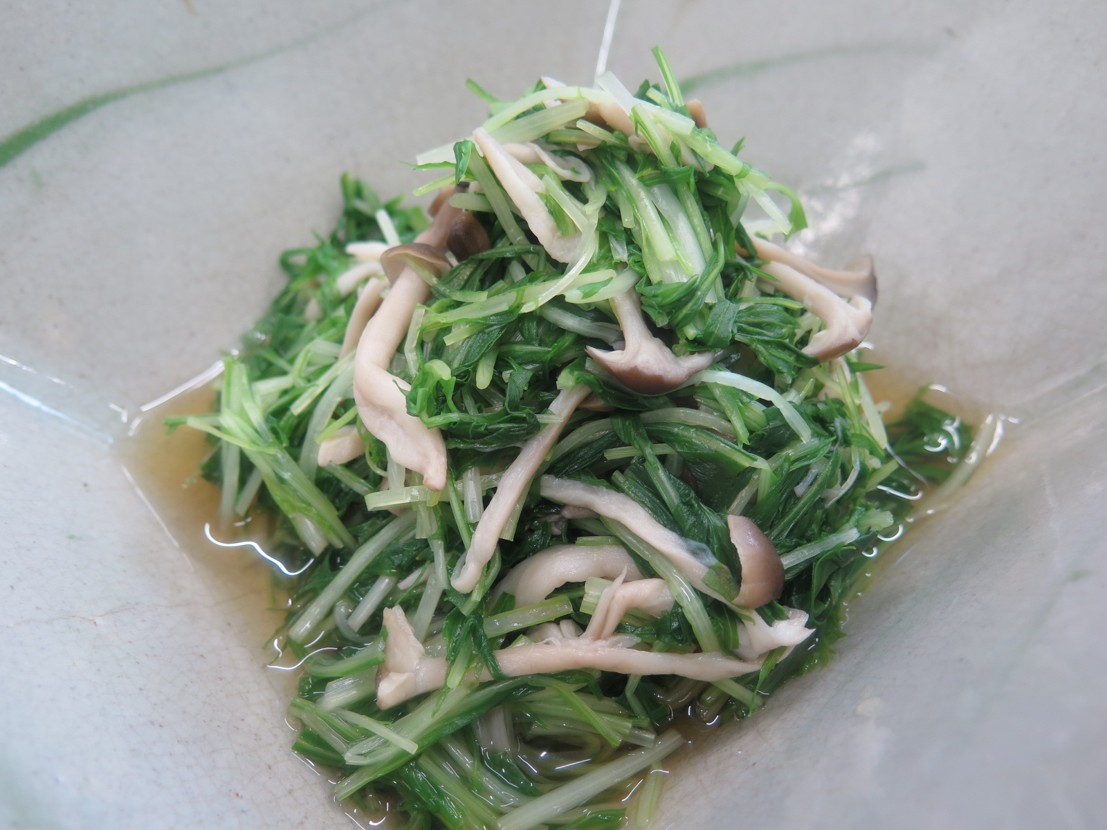 水菜のじめじのお浸し